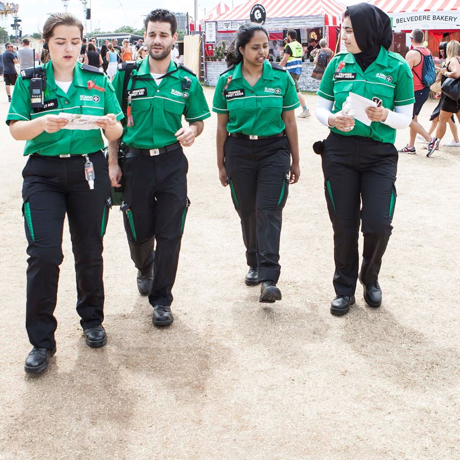 Group of volunteers at British Summertime Festival