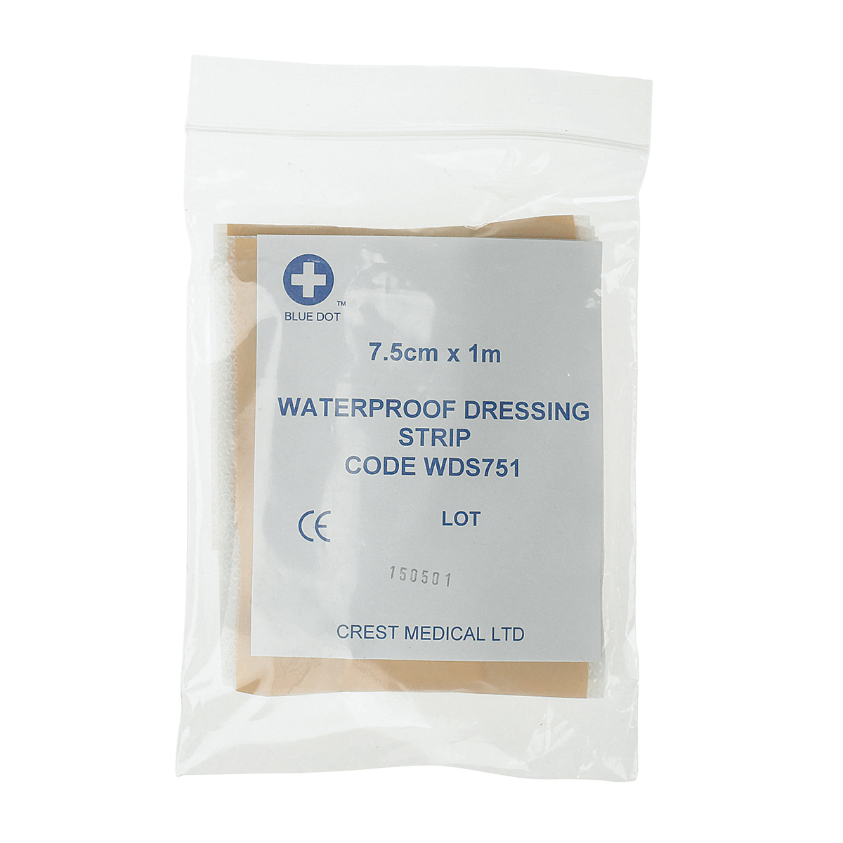 7.5cm x 1m Waterproof Plaster Dressing Strip